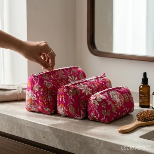 Set-of-3-Pink-Floral-Quilted-Makeup-Pouch-Hand-Block-Print