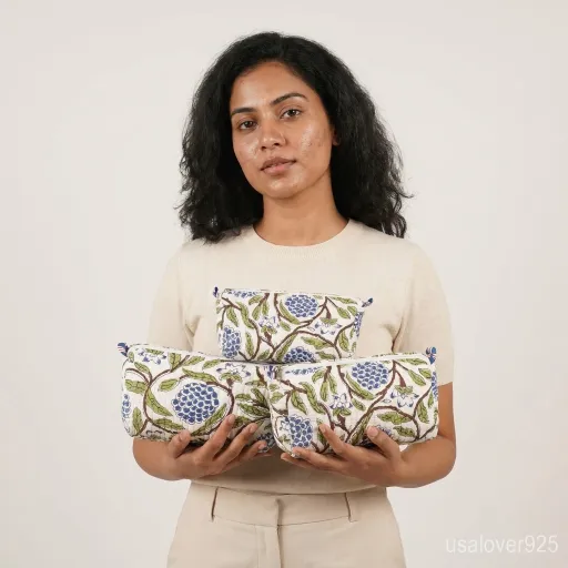 Detail-Of-Handcrafted-Blue-And-White-Floral-Block-Print-Fabric