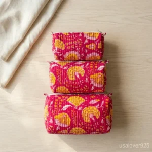 Artisan-Made-Pink-Toiletry-Organizer-Kit-For-Women