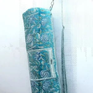 Detail-Of-Handcrafted-Turquoise-Floral-Block-Print-Fabric