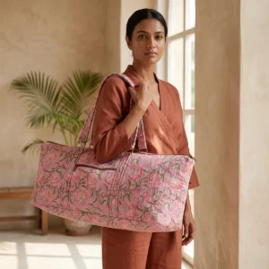 Handmade Yoga Travel Tote