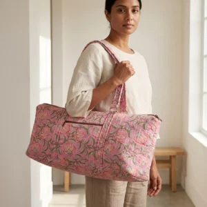 Handmade Quilted Cotton Yoga Mat Bag