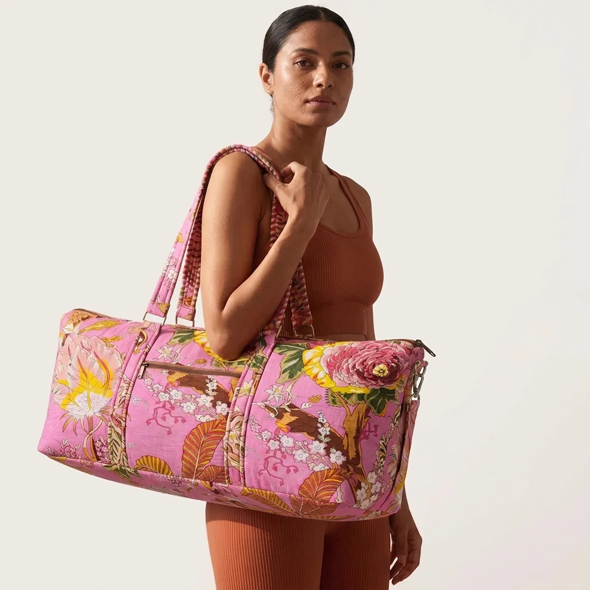 Handmade Quilted Cotton Yoga Mat Bag
