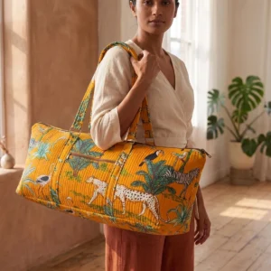 Wild Cat Print Yoga Bag