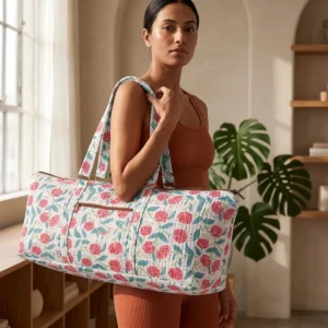 Quilted Cotton Yoga Bag