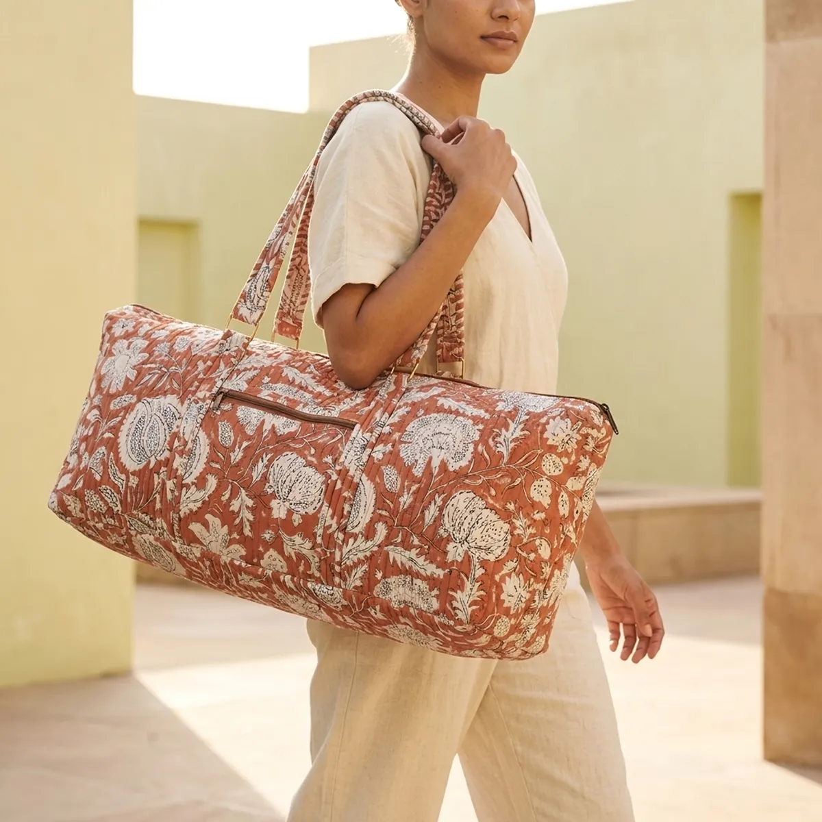 Handmade Yoga Travel Tote
