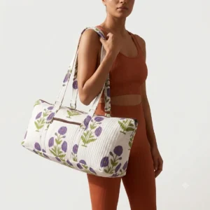 Handmade Quilted Cotton Yoga Mat Bag